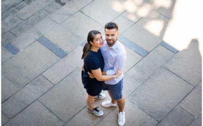 Séance engagement d’Élodie et Anthony dans Toulouse